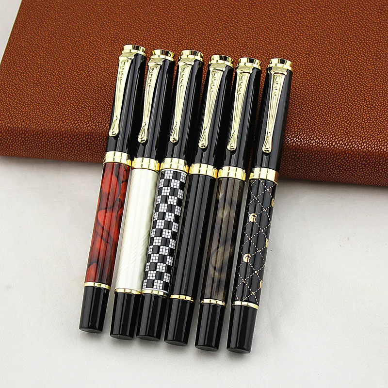 

Gold Clip Fine Nib Fountain Pen Jinhao 500 1pc/lot 0.5mm Student Practice Calligraphy Ink Pens School Office Supplies