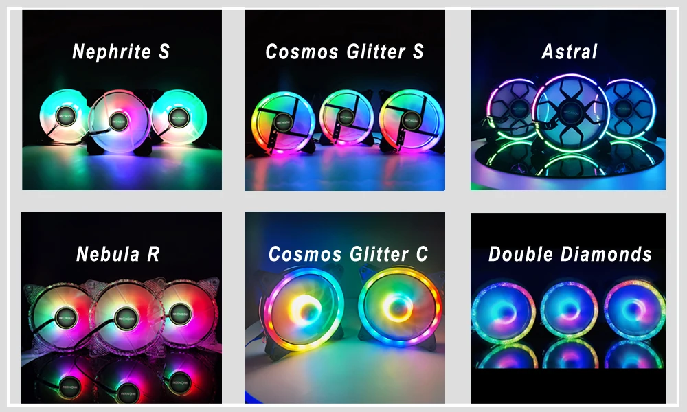 cooler ajustável ajustar a velocidade led 12cm