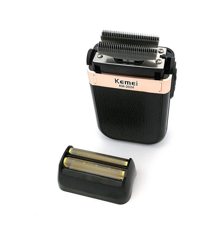 SYKM-2024 KEMEI станок для бритья USB зарядка поршневой двойной сетки золотой и серебряный нож сетка моющаяся бритва km- 5 - Цвет: SYKM-2024