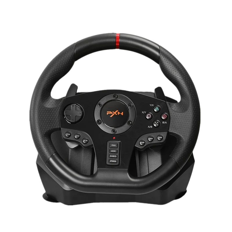 

PXN V900 Game Steering Wheel for PS3 PS4 NS Switch Gaming Controller for Xbox One PC USB Vibration Dual Motor with Foldable Peda
