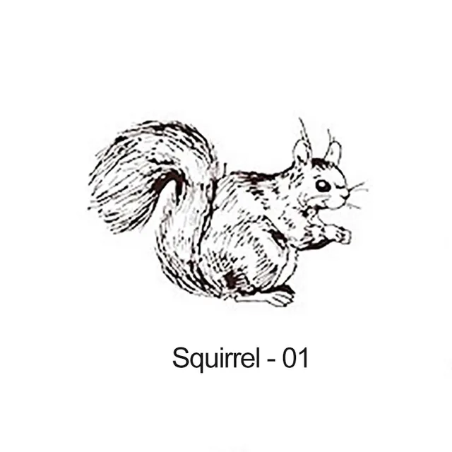 Stamps Vintage Cute Animal Stamp DIY Wooden Rubber Stamps For Scrapbooking Stationery Standard Stamp Squirrel