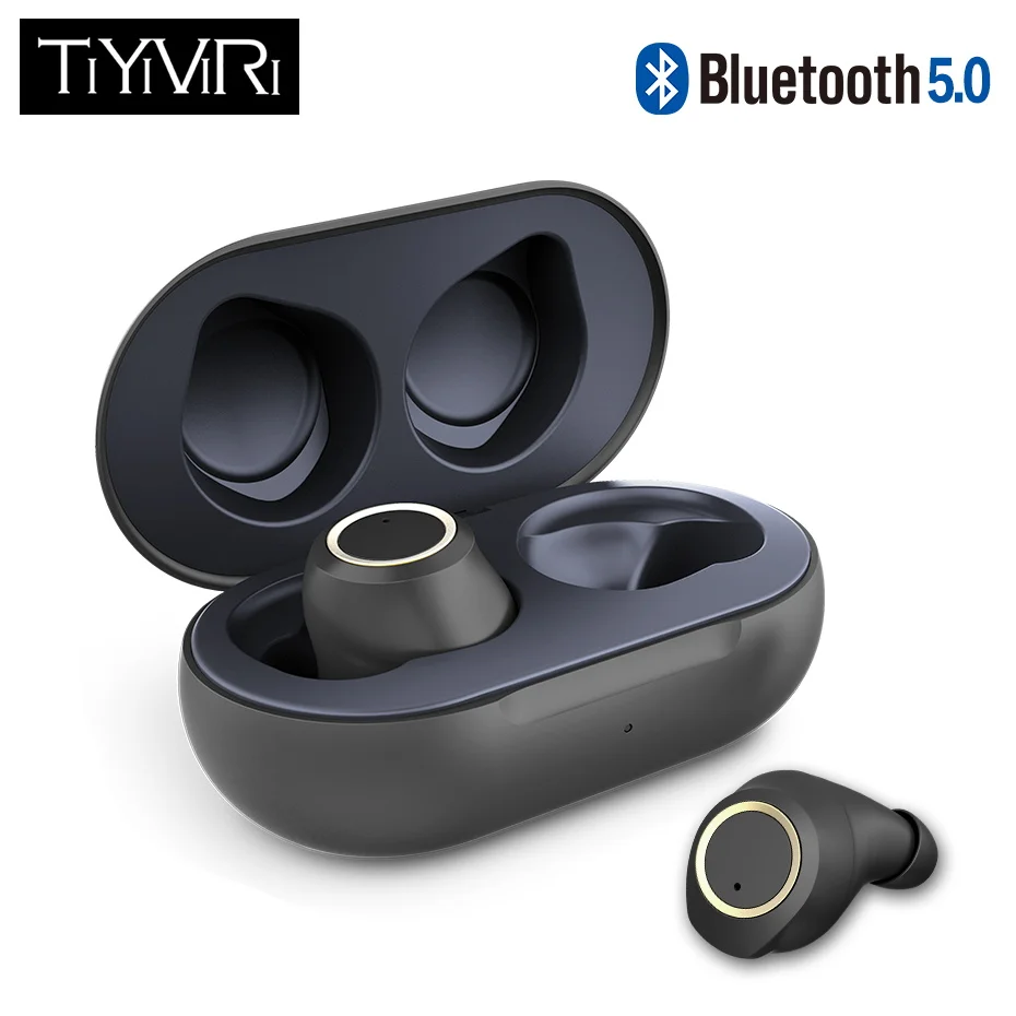 TiYiViRi поддержка SBC TWS настоящие Беспроводные Bluetooth 5 0 наушники CVC8 шумоподавление с