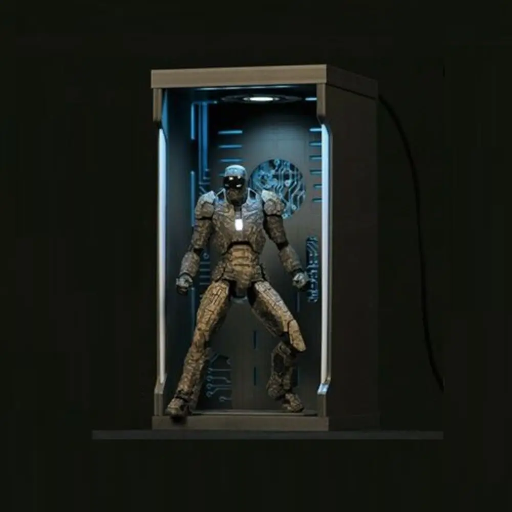 TOYS-BOX 1//12th Comicave SHF Iron Man Acrylic Hall of Armor Display Dust Box Toy