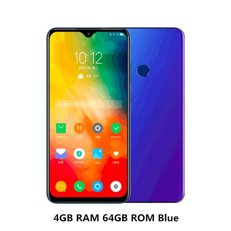 Мобильный телефон lenovo K6 Enjoy, 4 Гб ОЗУ, 64 Гб ПЗУ, Восьмиядерный процессор MTK6762, 6,22 дюймов, ips 19:9, полный экран, 3300 мАч, смартфон на базе Android 9,0 - Цвет: 4GB 64GB Blue