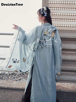 

2020 Traditional Chinese Clothing Women Hanfu Fairy cloak Ancient Han Dynasty Princess National Stage Folk Dance Festival Outfit