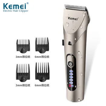 

kemei Hair clipper professional cutting machine hair Compatible with wall magic clip blade Cordless cable Barber Shop Trimmer