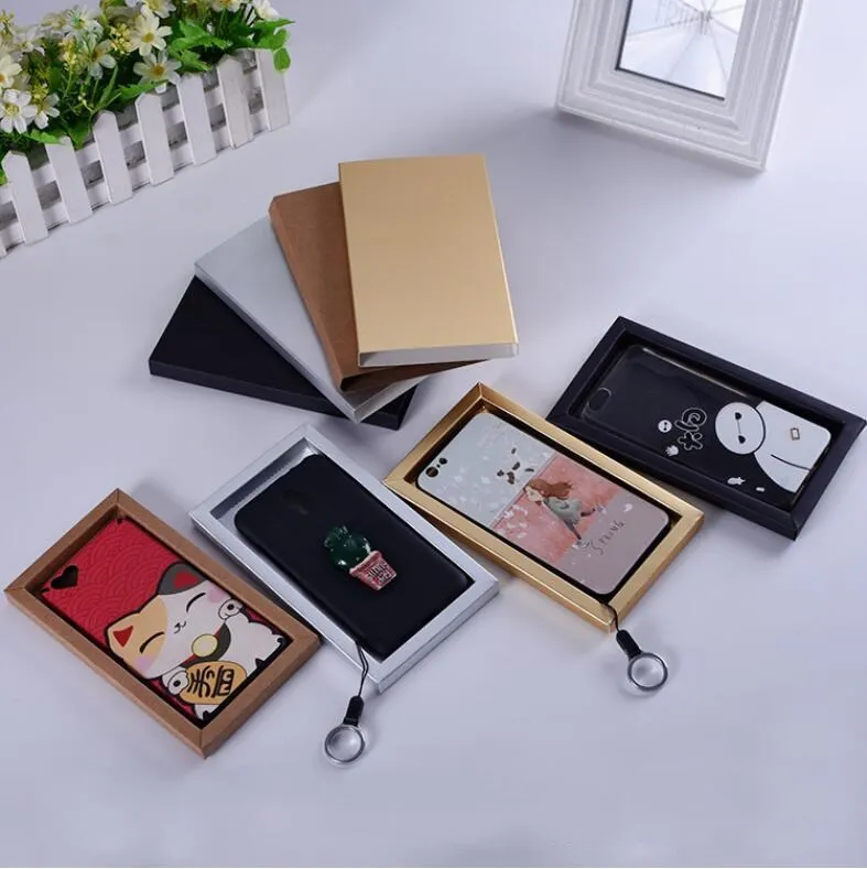 20pcs Phone Case Packaging Box Drawer Paper Cardboard Box With Matte Sleeve Gift Box Jewelry Display Box