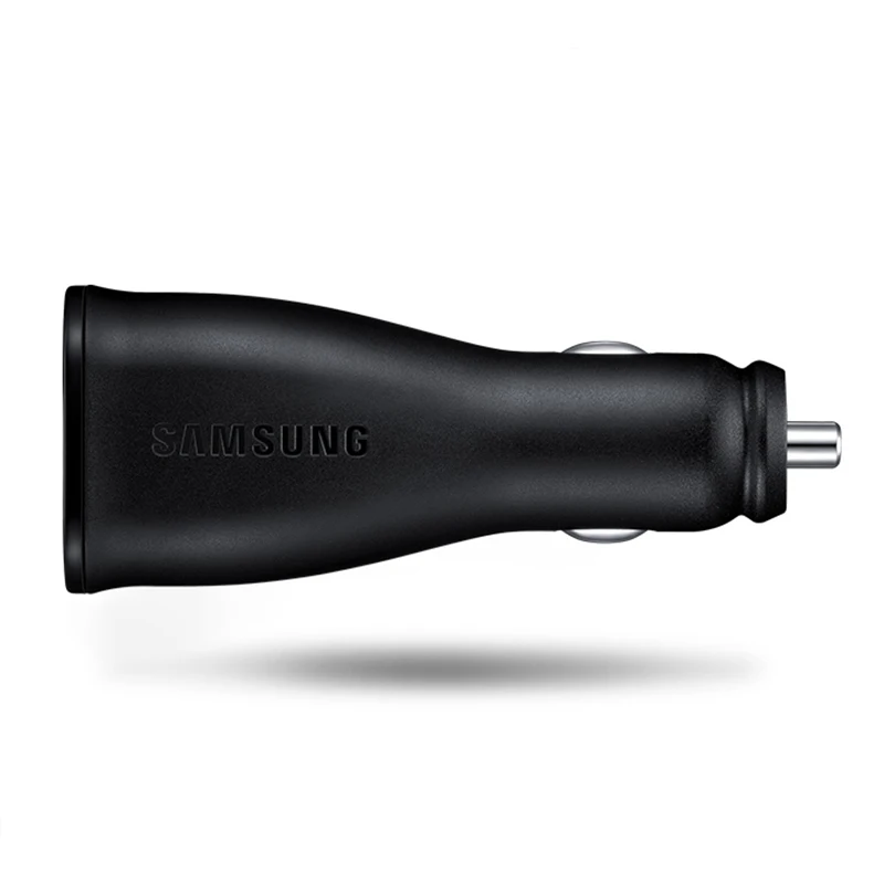 Car Charger Only Зарядное устройство Samsung для машины двойной USB адаптивный быстрый адаптер Micro usb type C кабель для Galaxy s10 s9 s8 Plus S10+ Note 10 plus 10+ 8 9 5 - Тип штекера: Car Charger Only