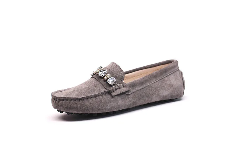 genuine cowhide leather women shoes Female Casual Fashion Flats Spring Autumn driving shoes women leather loafers