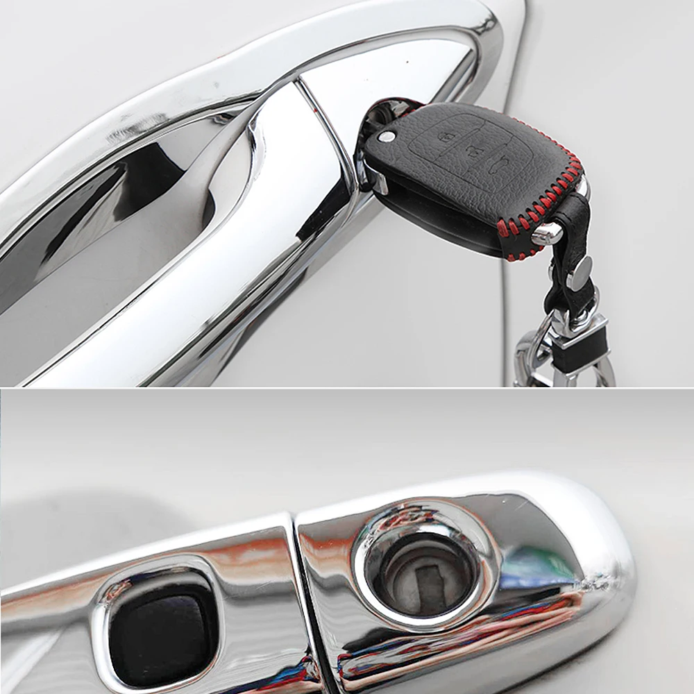 for Nissan Primera P12 2001 2002 2003 2004 2005 2006 2007 Luxuriou Chrome  Door Handle Cover Trim Set Car Styling Accessories ABS