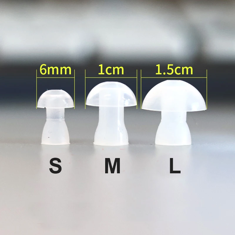 Ear caps Cushion For Earphone hearing aid In-Ear Eartips Silicone covers Tips Earbuds 2pcs/pair | Электроника