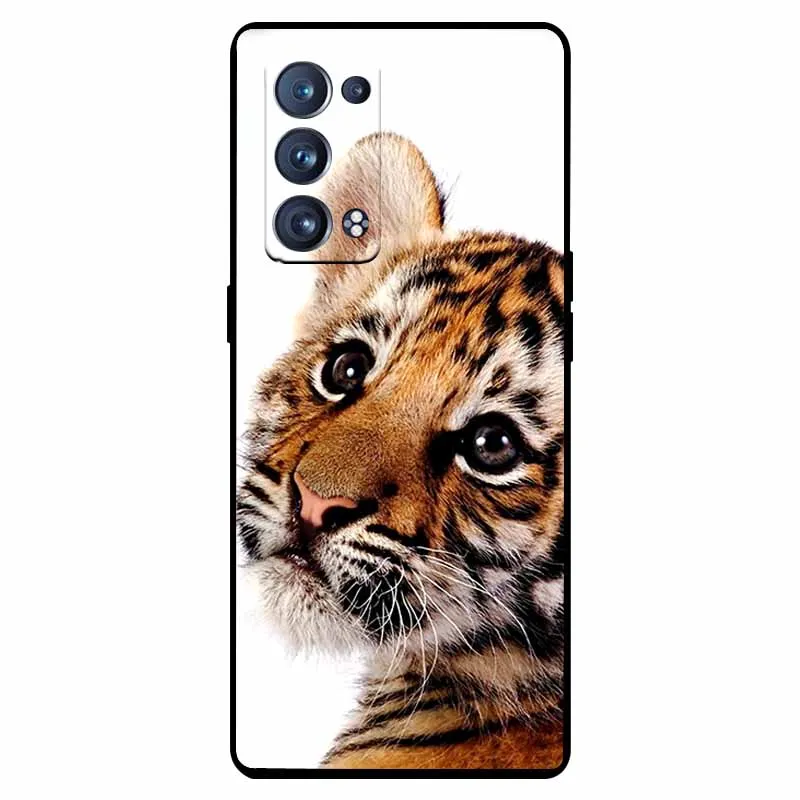 Shockproof Soft Silicone TPU Back Cover for Oppo Reno 6 Pro 5G - Cute and Durable