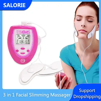 

Electric Face Massager Slimming Facial Massager V Facial Lifting Slimmer Jaw Exerciser EMS Face Body Massage Muscle Stimulator