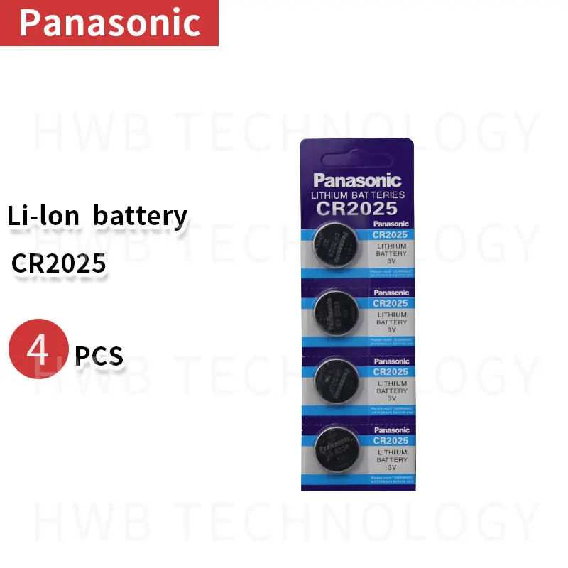 PANASONIC 4 шт. cr2025 ECR2025 BR2025 DL2025 KCR2025 LM2025 3 в кнопки сотового монета литиевые батареи для часов автомобиля игрушки
