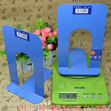 

free shipping Iron Large blue meatl material bookends