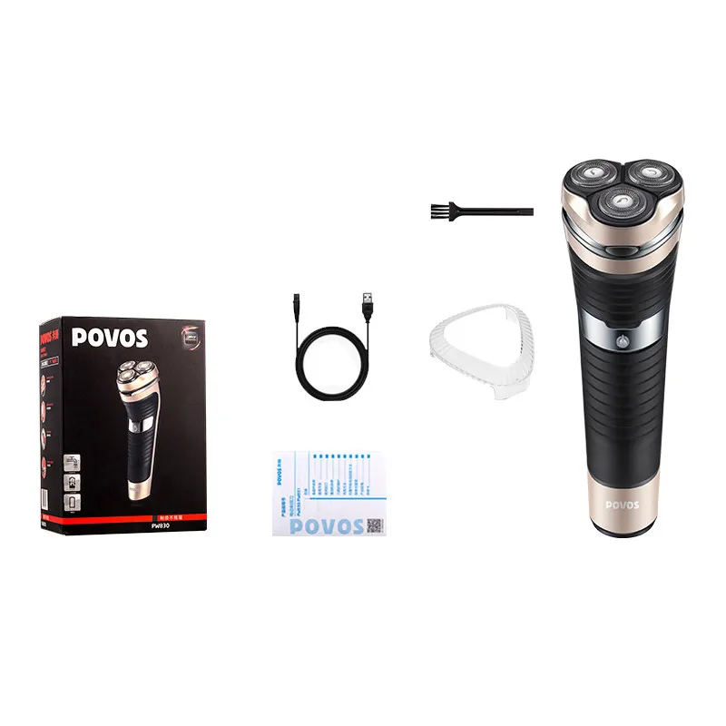 Billig Elektrische rasierer für männer Waschbar Wiederaufladbare Haar Bart rasieren maschine drei klingen rasierer Elektro rasierer USB Lade