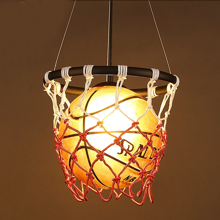 Basketball Ceiling Light LED Chandelier Pendant Lamp Kids Bedroom lighting 