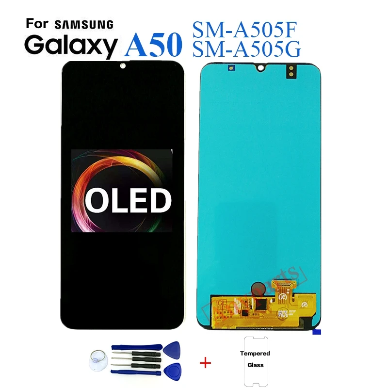  OLED For Samsung A50 A505 SM-A505F Display lcd Screen replacement for Samsung A50 A505 A505G displa