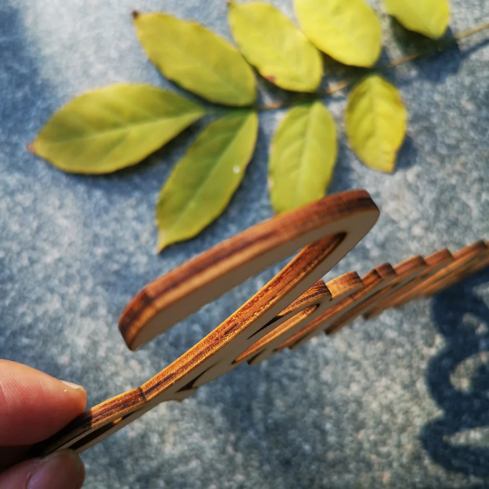 Personalized Wood Name sign Baby Child Family Script Nursery Wall Decor,Custom Children Name table sign Wall Decor Wooden Letter (5)