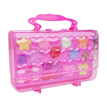 

Girls Makeup Set 16pcs/set Princess Real Glitter Lipstick Nail Polish Toy