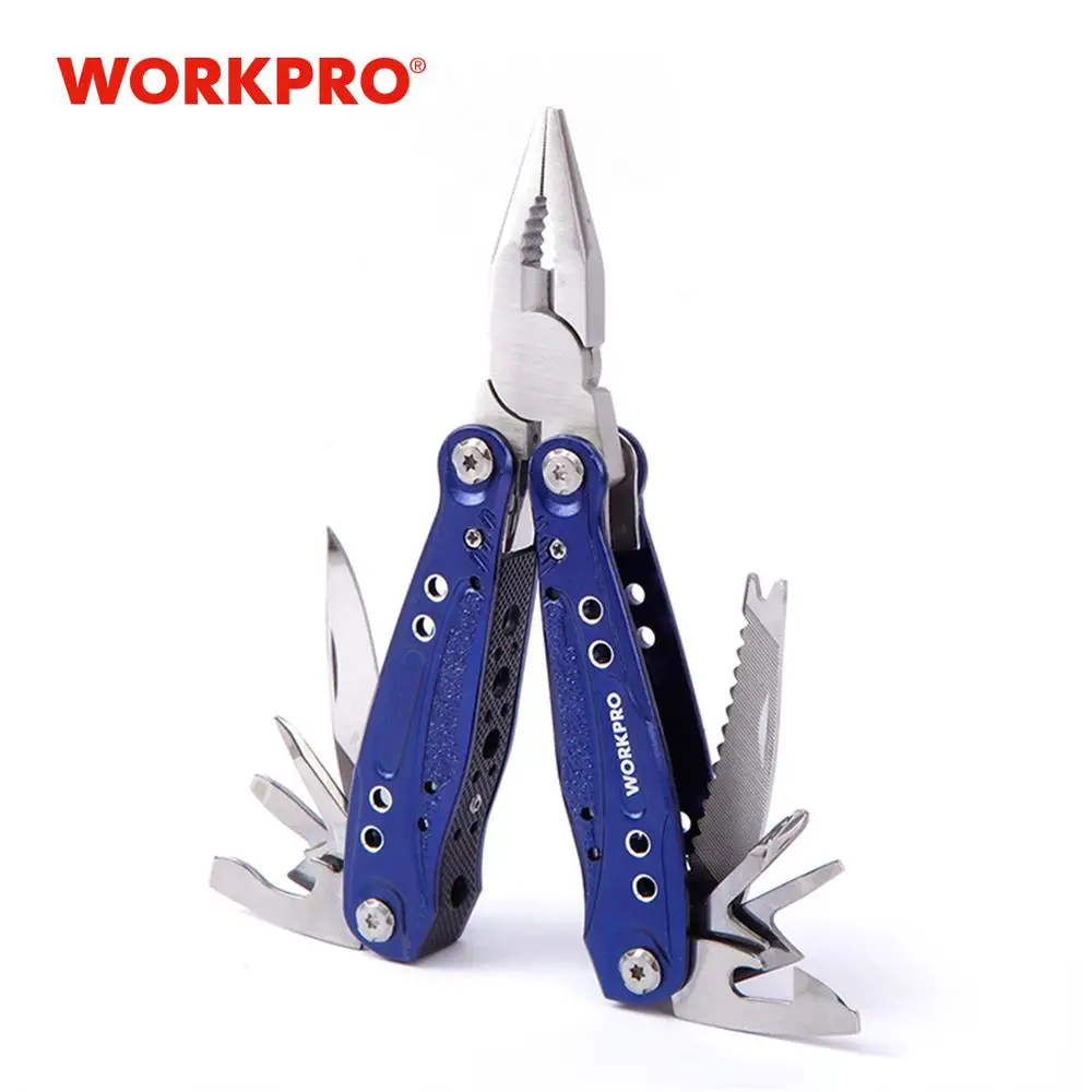 Многофункциональный инструмент WORKPRO 15 в 1 инструменты для кемпинга алюминиевые