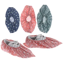 1 пара утолщенных многоразовых эластичных чехлов для обуви, Студенческая машинная комната, пыленепроницаемые покрытия для ног, домашние Противоскользящие тапочки