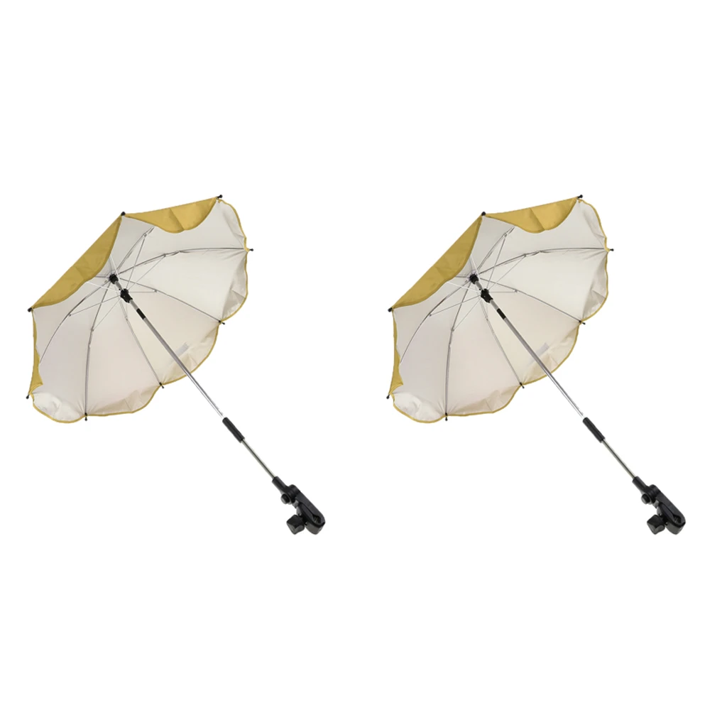 2 шт. желтый летний зонтик от солнца УФ Защита пляжное Укрытие Открытый легкий зонтик с песочным якорем для побережья