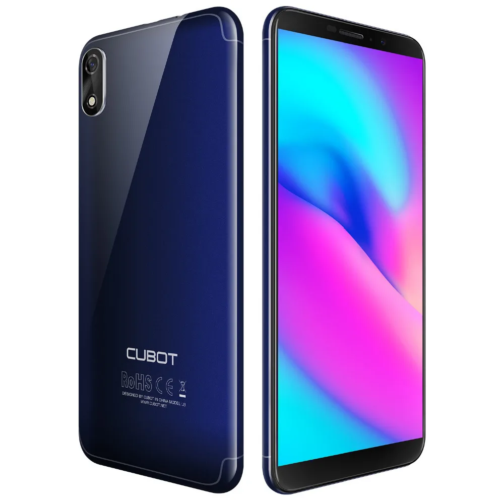 Смартфоны Cubot J3 Android GO MT6580 четырехъядерный 5,0 дюймовый мобильный телефон 1G ram 16G rom двойная задняя камера 2000mAh 3g сотовые телефоны