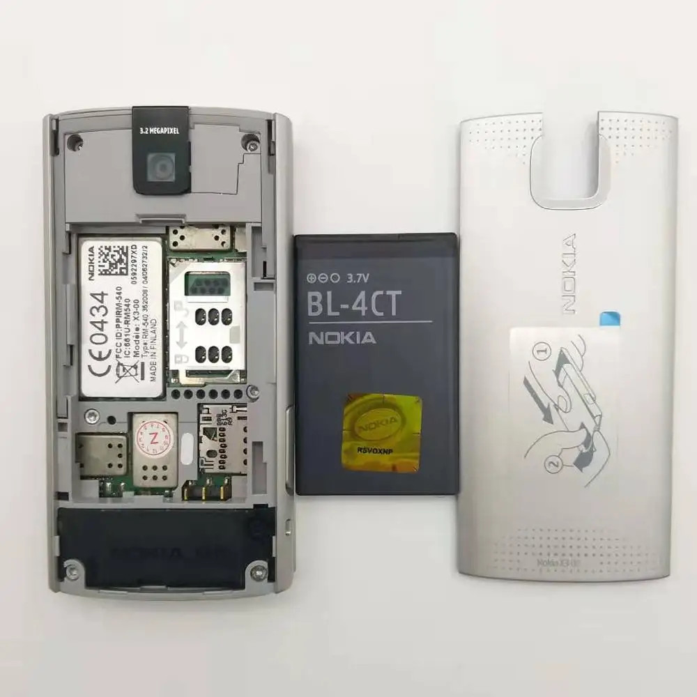 Refurbished Original Nokia X3 Mobile Cell Phone Unlocked X3-00 Slider Cellphone & One year warranty