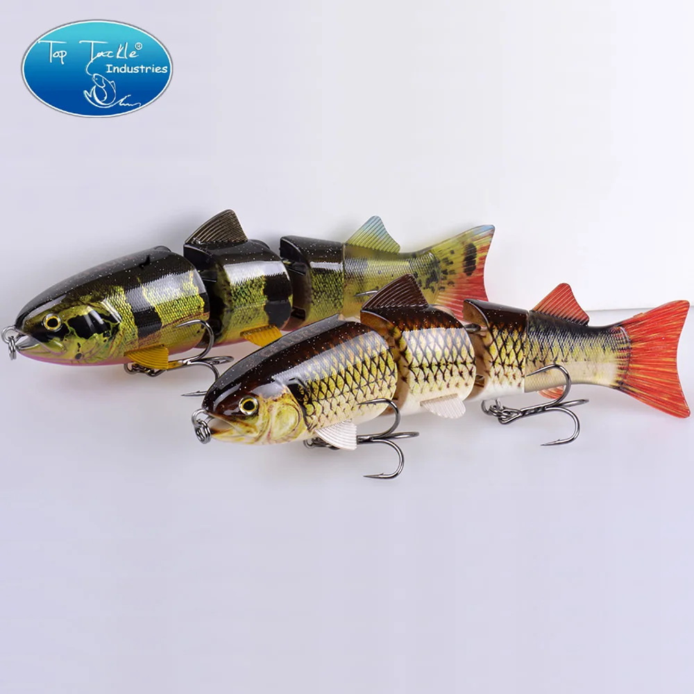 215mm 155g CFLURE Slow Sinking High Quality 4 Segments Jointed Bait  Swimbait Pike Fishing Lure 7Colors