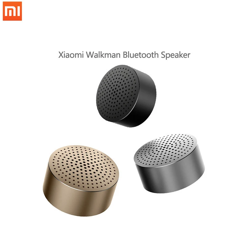 Xiaomi Bluetooth Дополнительный вход громкоговорителя-в громкой связи вызов стерео портативный беспроводной MP3-плеер алюминиевая рамка громкой связи динамик