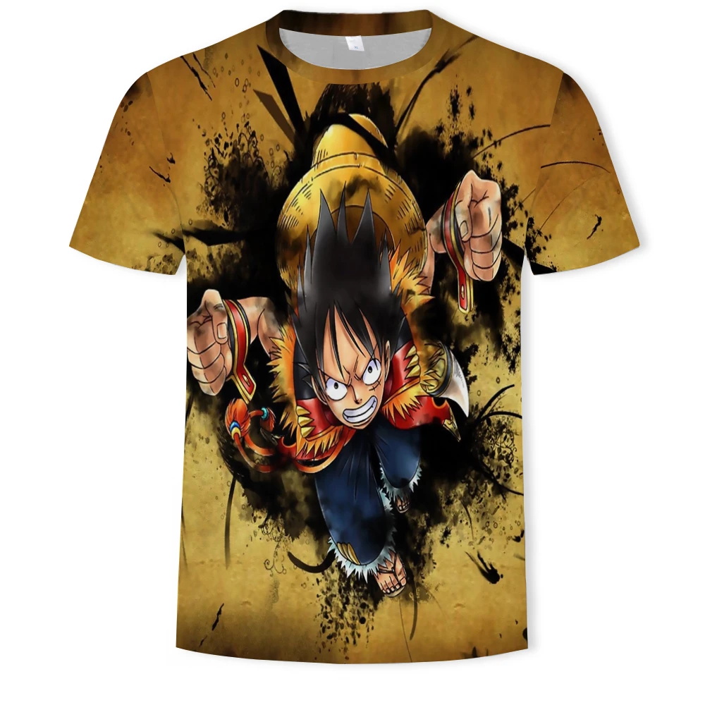 Summer Fashion New Men's Dragon Ball T-shirt Cartoon Monkey King Character 3d Printed Children's Casual Short Sleeve Shirt