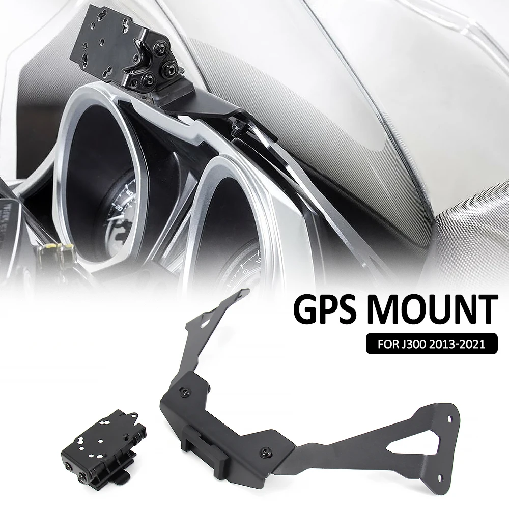 Nuovi Accessori Per Moto Smart Phone Navigazione Gps Piastra Staffa Kit Di Adattamento Supporto Per Kawasaki J300 J 300 J300 2013 - 2021