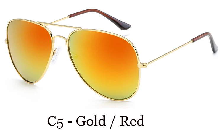 NODARE 3026 Пилот солнцезащитные очки для женщин/мужчин Классические брендовые дизайнерские авиационные солнцезащитные очки ретро для вождения на открытом воздухе Oculos De Sol 3025 - Цвет линз: C5