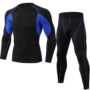 

2-piece compression suit men's quick-drying clothes sports running jogging gym training fitness men's suit sportswear clothing