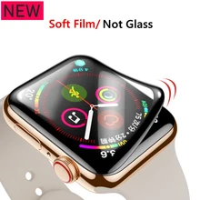 Защитная пленка для apple watch 5 4 iWatch series 3 2 1 42 мм 38 мм 9D HD мягкая пленка аксессуары для apple watch(не стекло) 44 мм 40 мм