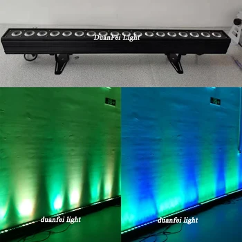 

6lot 18pcs 10watt 4in1 quad color led rgbw wall washer bar light dmm dot pixel dj led bar rgbw