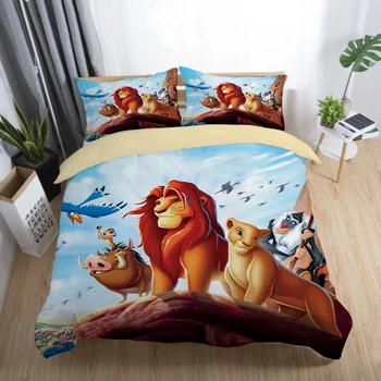 

Disney Simba Lion King Comforter Cover Bedding Sets Pillowcases Twin Full Queen King Bedroom Decoration Duvet Cover Set Gift