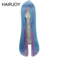 HAIRJOY синтетические волосы Широ из Нет игры нет жизни синий фиолетовый смешанные длинные прямые косплей парик