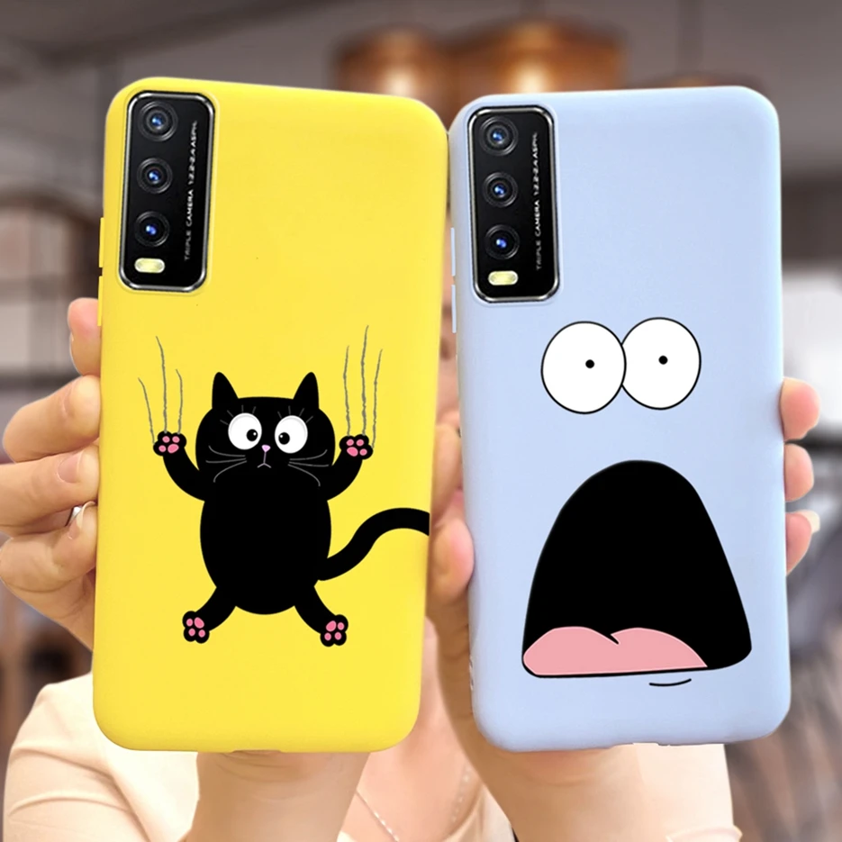 Чехол для Vivo Y20 чехол Y20i Y20s Y20G Y20T мягкий силиконовый милый мультяшный ЧЕХОЛ ДЛЯ Y11s