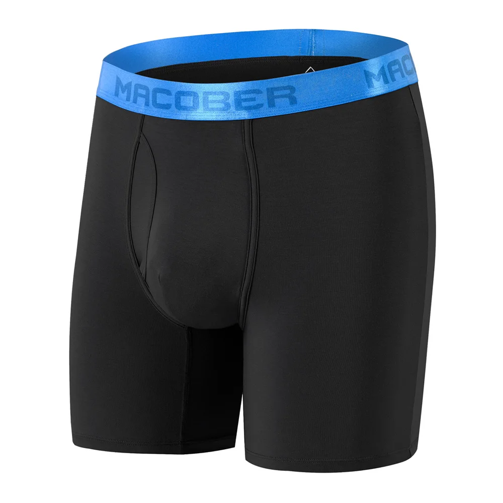 Men's Long Leg Panties Comfortable Bamboo Breathable  Men Boxer Briefs Underpants Size M-3XL