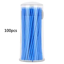 100 шт одноразовые ватные бутоны наращивание ресниц гелевая тушь для ресниц паста Чистящая палочка Чистящая ватная палочка дешевая
