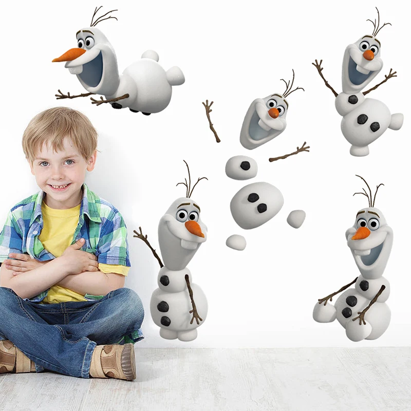 3D View Cartoon Disney Frozen 2 Movie Olaf Elsa Anna Wall Stickers For Home Decor Kids Rooms Wall Decals PVC Art Mural Poster 3D View Cartoon Disney Frozen 2 Movie Olaf Elsa Anna Wall Stickers For Home Decor Kids Rooms Wall Decals PVC Art Mural Poster