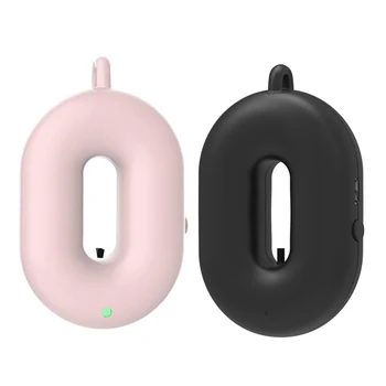 

2set Personal Wearable Air Purifier Necklace/Mini Portable Air Freshener Ionizer for Adults Pink & Black