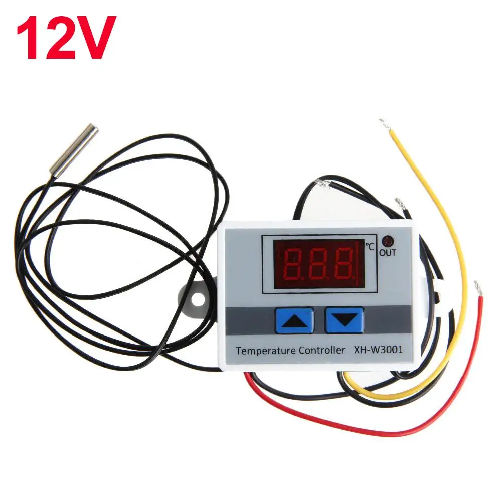 Цифровой светодиодный Температура контроллер 12V 24V 220VAC XH-W3001 для инкубатора охлаждения и нагрева термостата NTC Сенсор#25