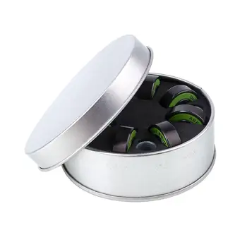 

8pcs Skateboard Accessories Parts Bearings with Washer Spacer Kit Set Black