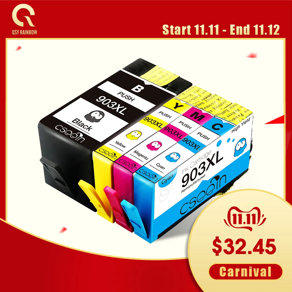 CMYK поддерживает совместимый с hp 903XL картридж 903 картридж для 6950 6960 принтера