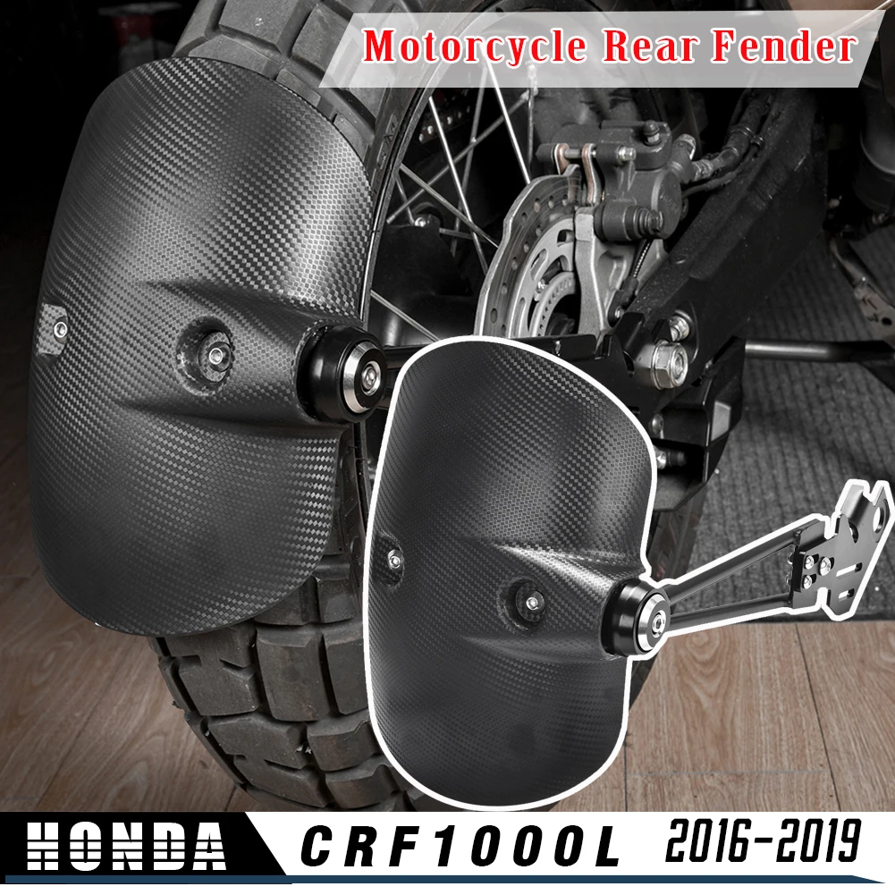 

Motorcycle Rear Fender Mud Flap Dirt Splash Guard Wheel Cover Mudguard Bracket for Honda CRF1000L CRF 1000 L 2016 2017 2018 2019