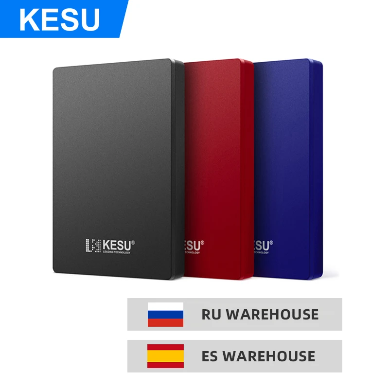 Кесу 120 GB 250 GB 500 GB 1 ТБ 2 ТБ Sata HDD внешний жесткий диск USB 3,0 HD Жесткий диск внешних накопителей, совместимость с PS4/Xbox One