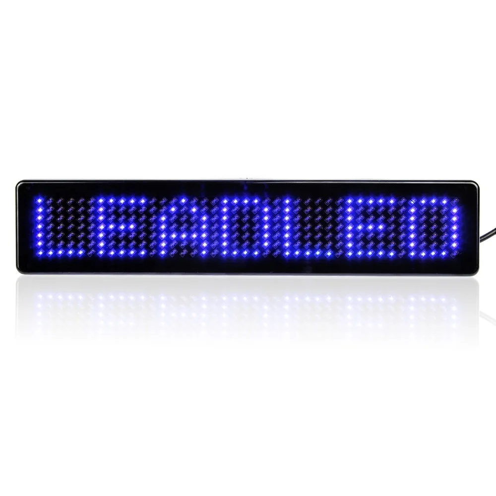 2 Pcslot 741Dots Led Car Display Board DC12V  Remote Control Programmable Srolling Message Car Sign 2